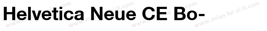 Helvetica Neue CE Bo字体转换